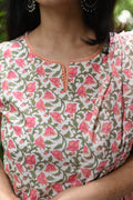Raaji Sleevless kurta pant Dupatta set