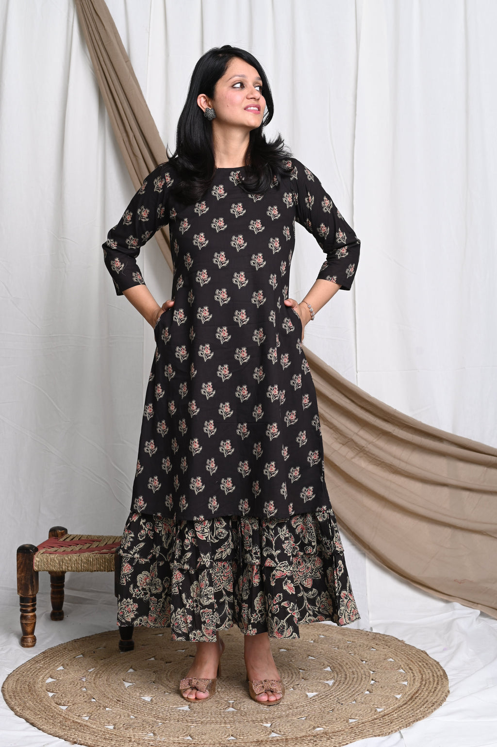 Kashish cotton midi dress