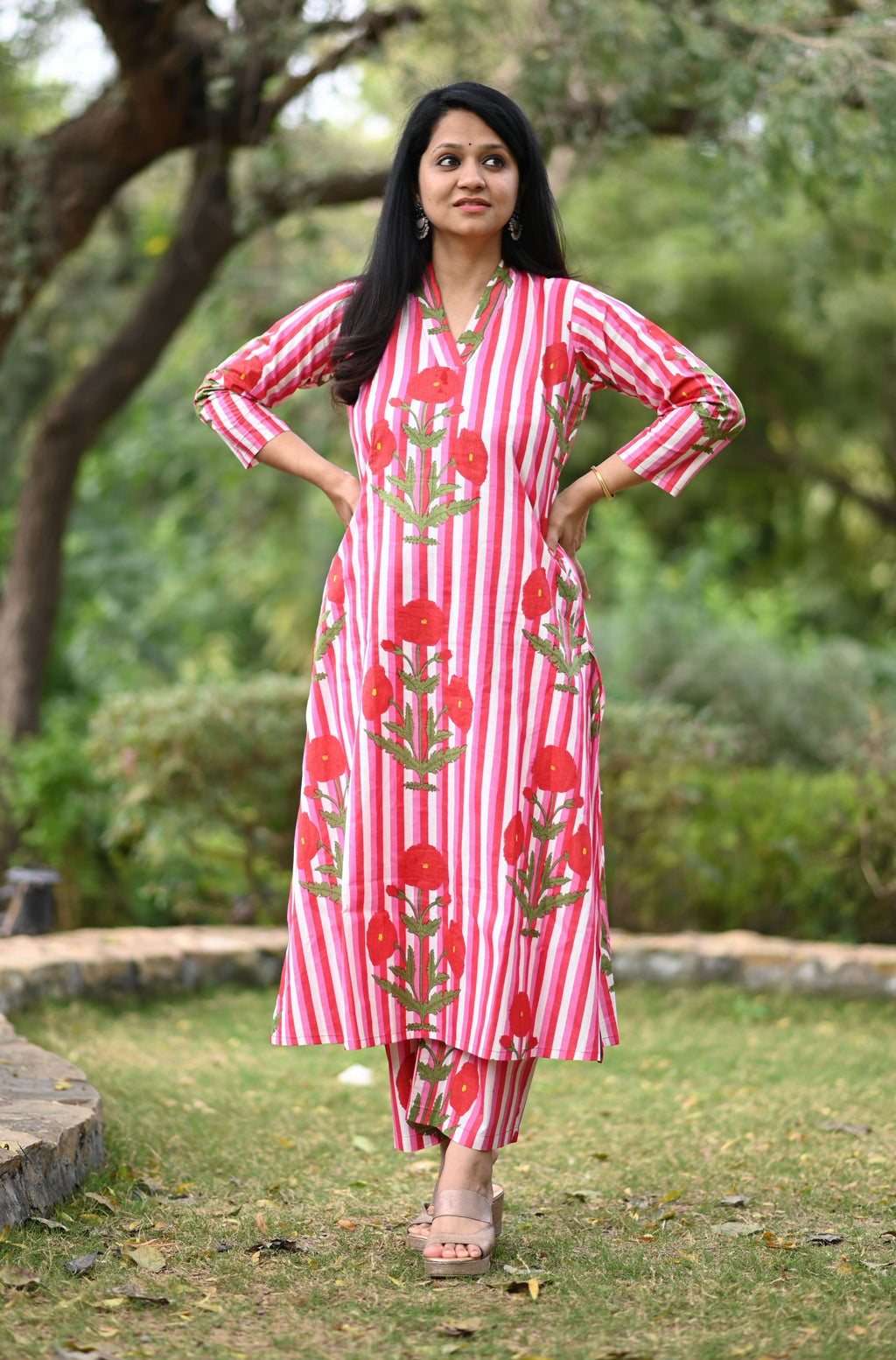 Juhi A-Line Cotton Co-ord Set