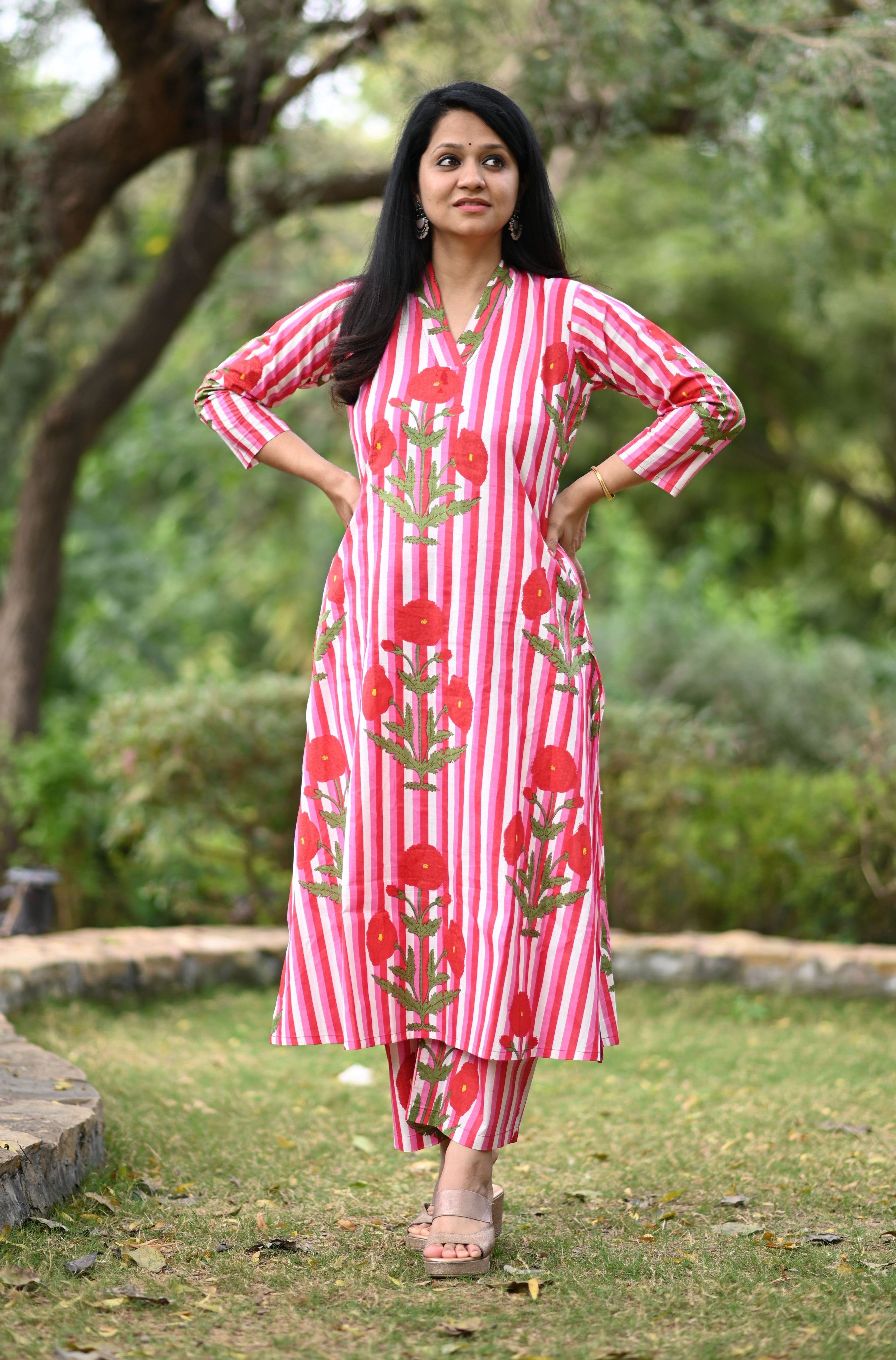 Juhi A-Line Cotton Co-ord Set