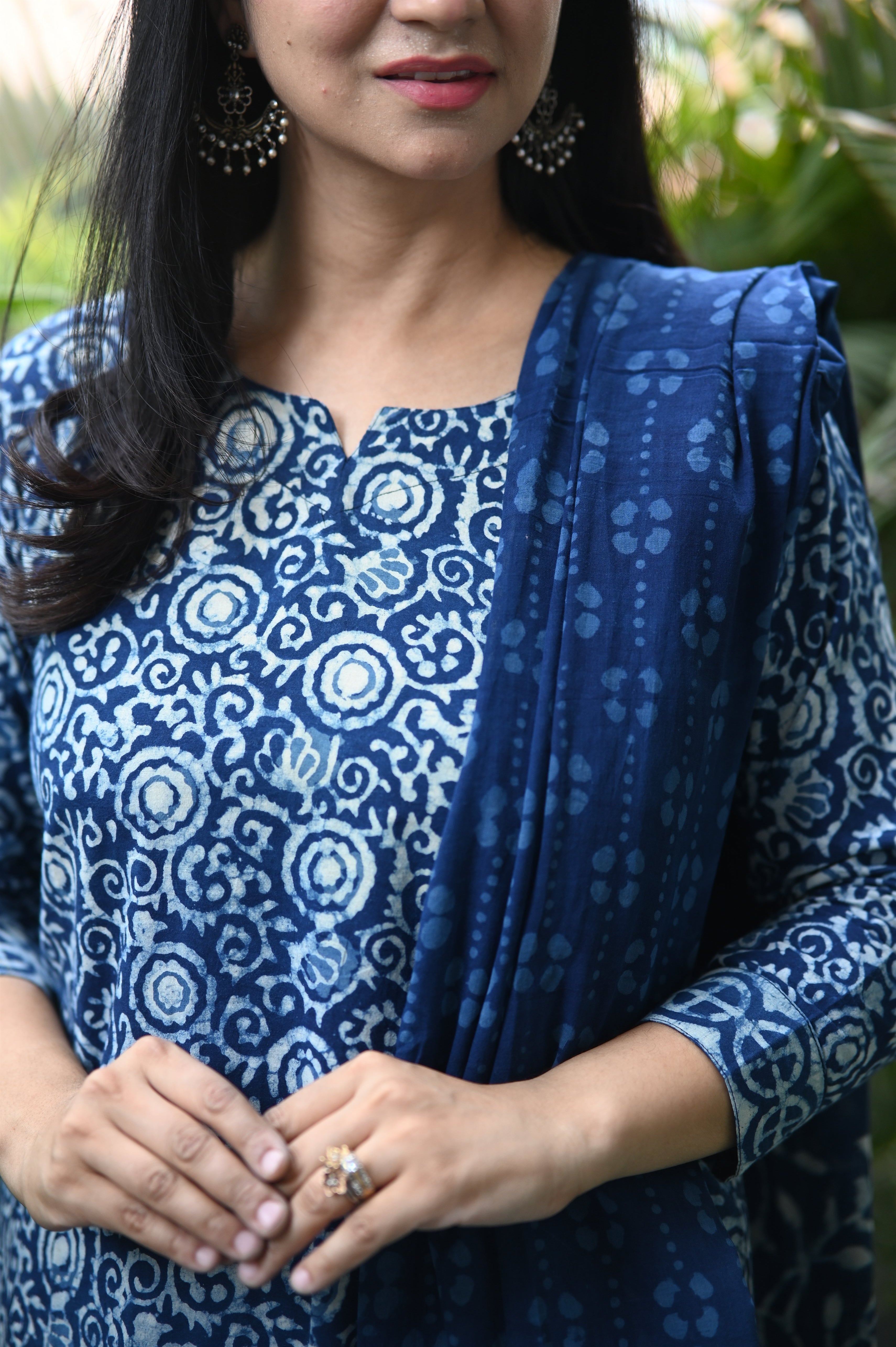 Neelaya Hand Block Cotton Suit Set