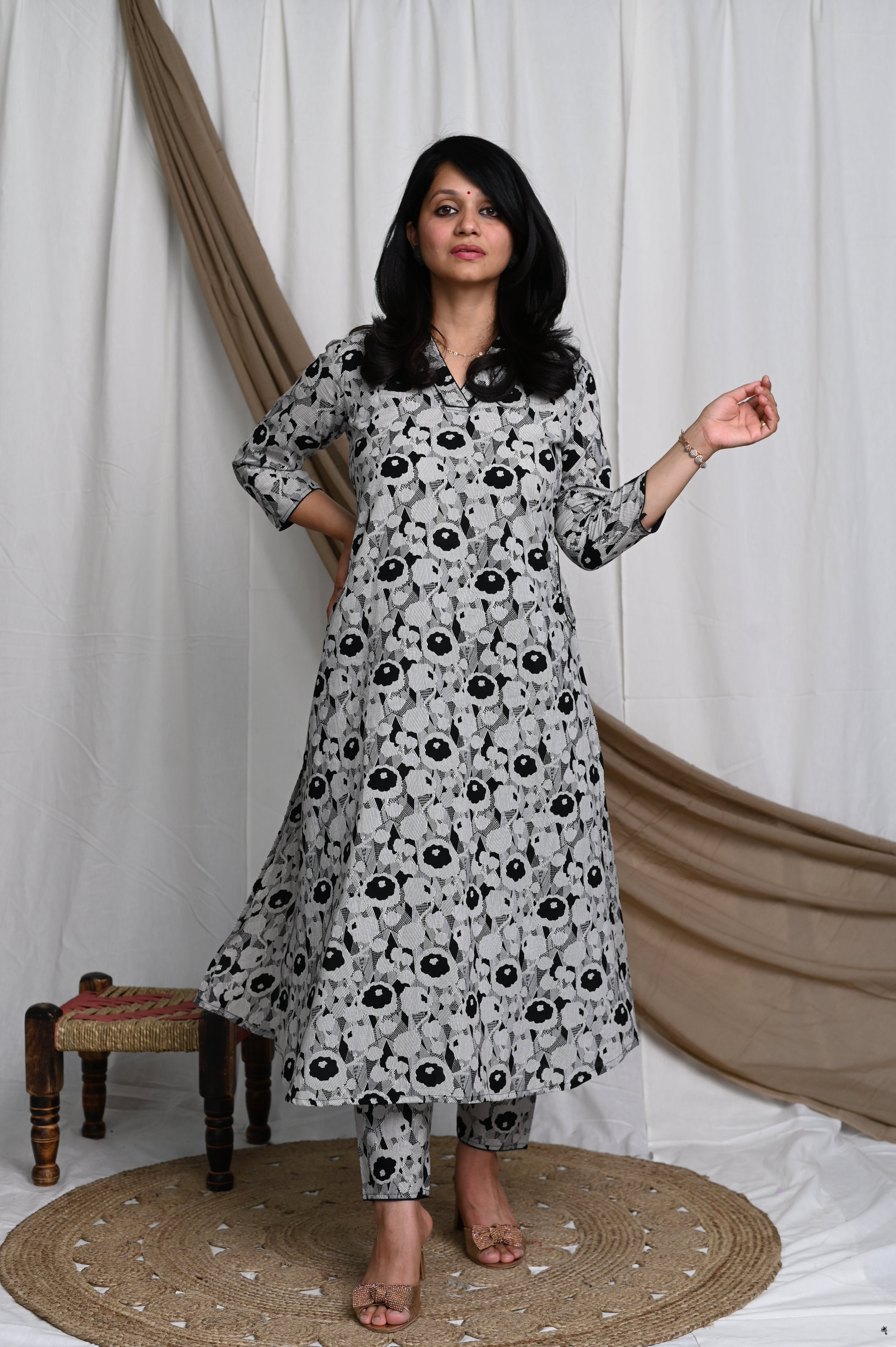 Manorama Cotton Kurta Pant Set