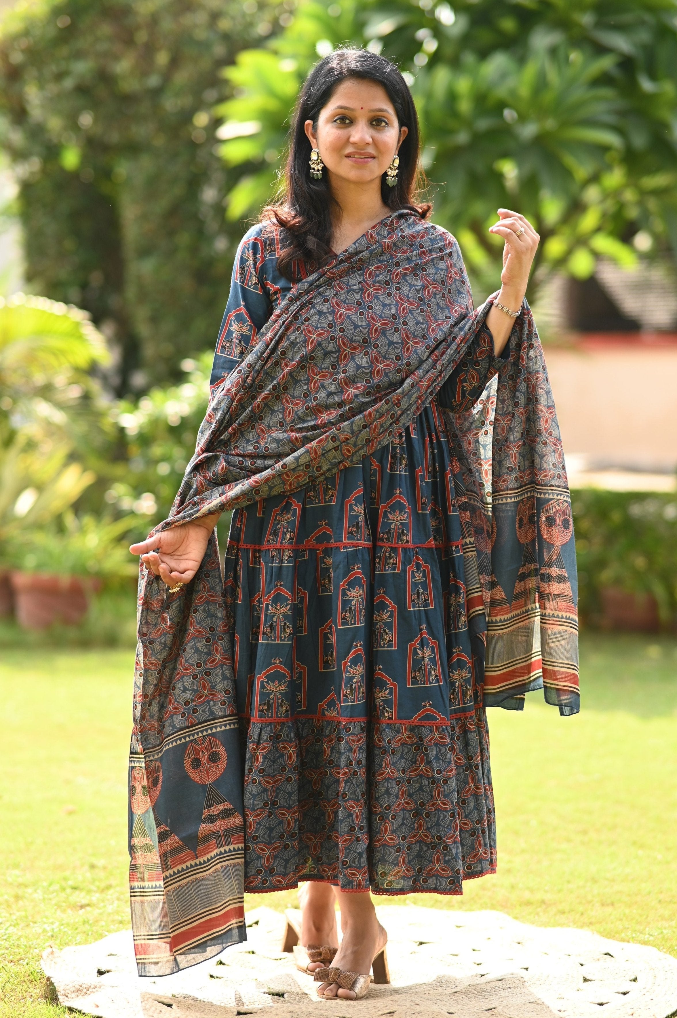 Nagma Anarkali Cotton Suit Set