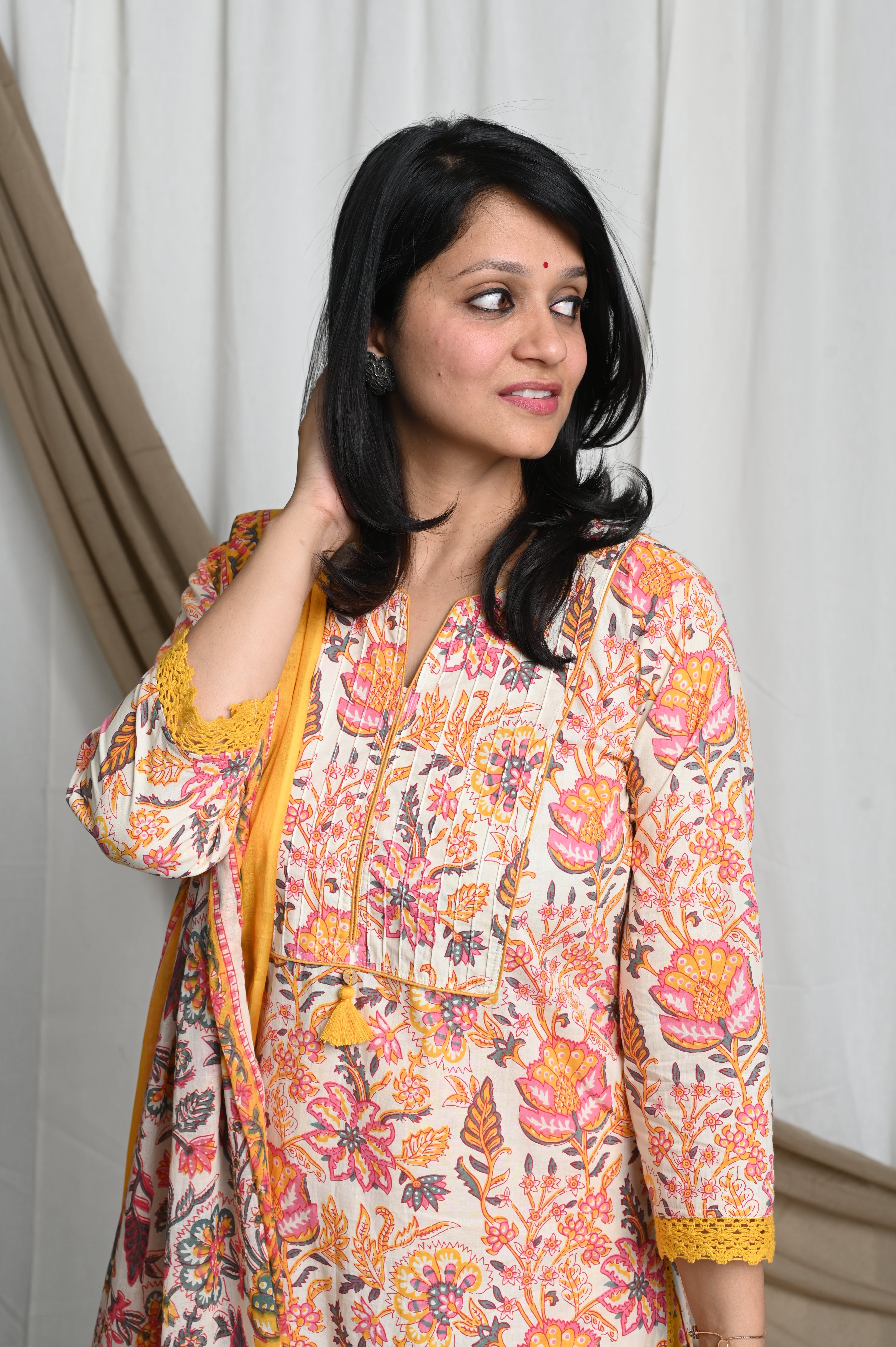 Yasha Afghani Cotton Suit Set