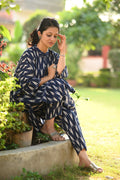 Blue Ikkat Cotton Set