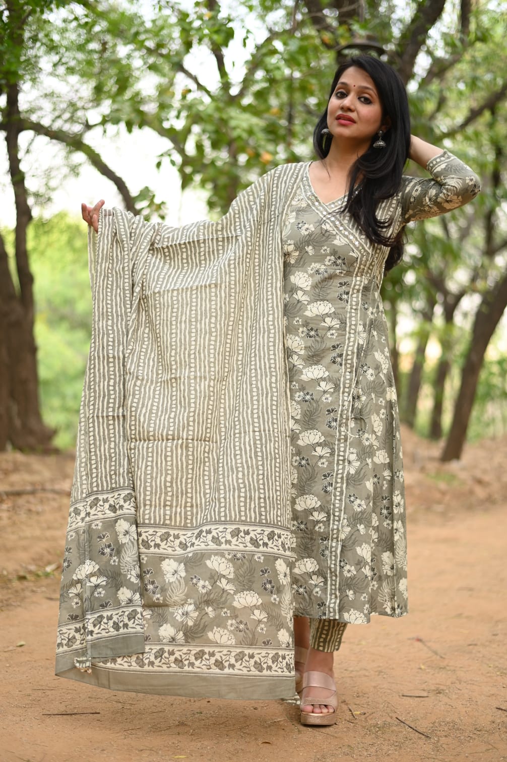 Gaargi A-Line Cotton Suit Set