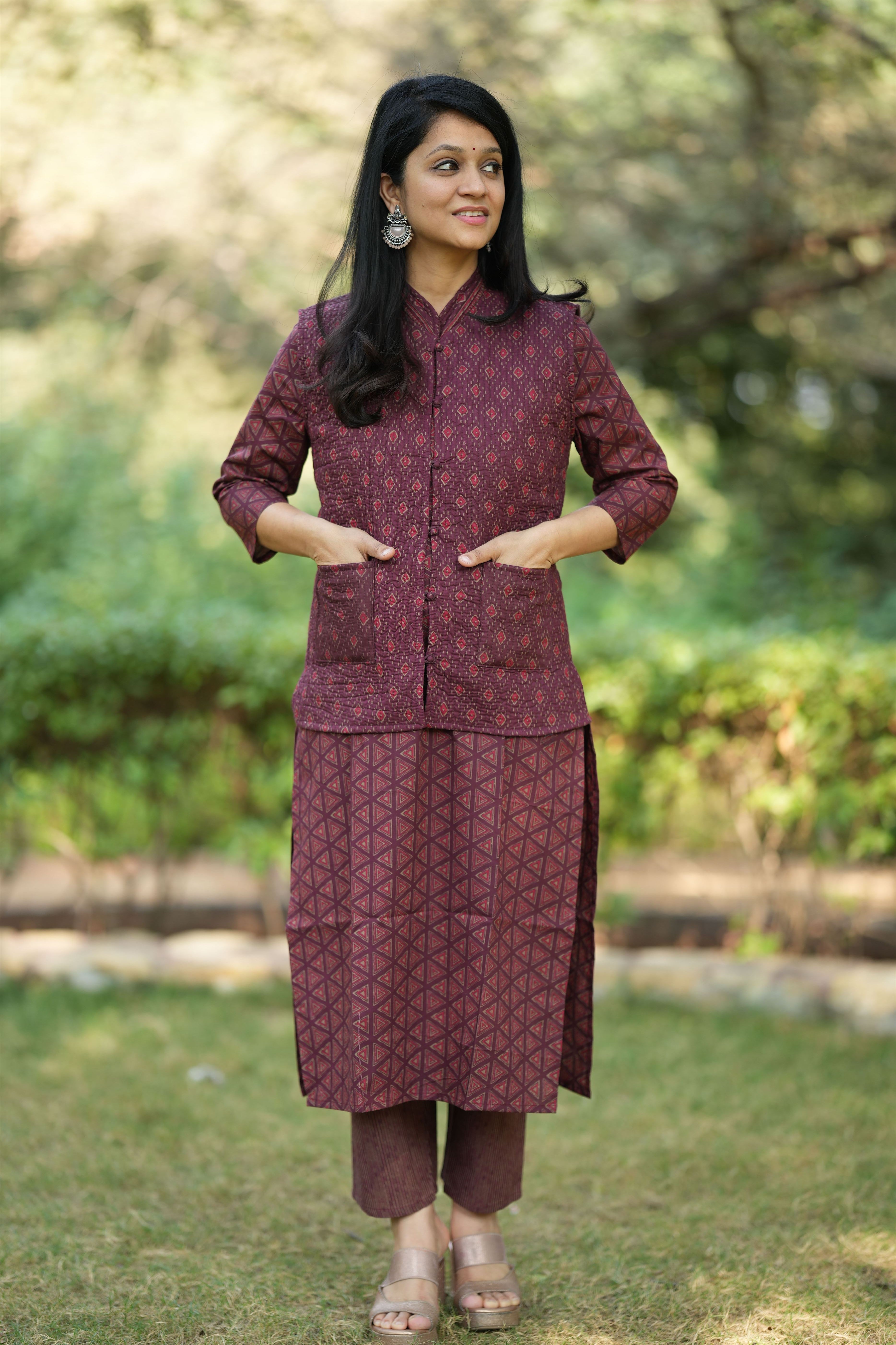 Manjhi Kurta Pant with Jacket Set