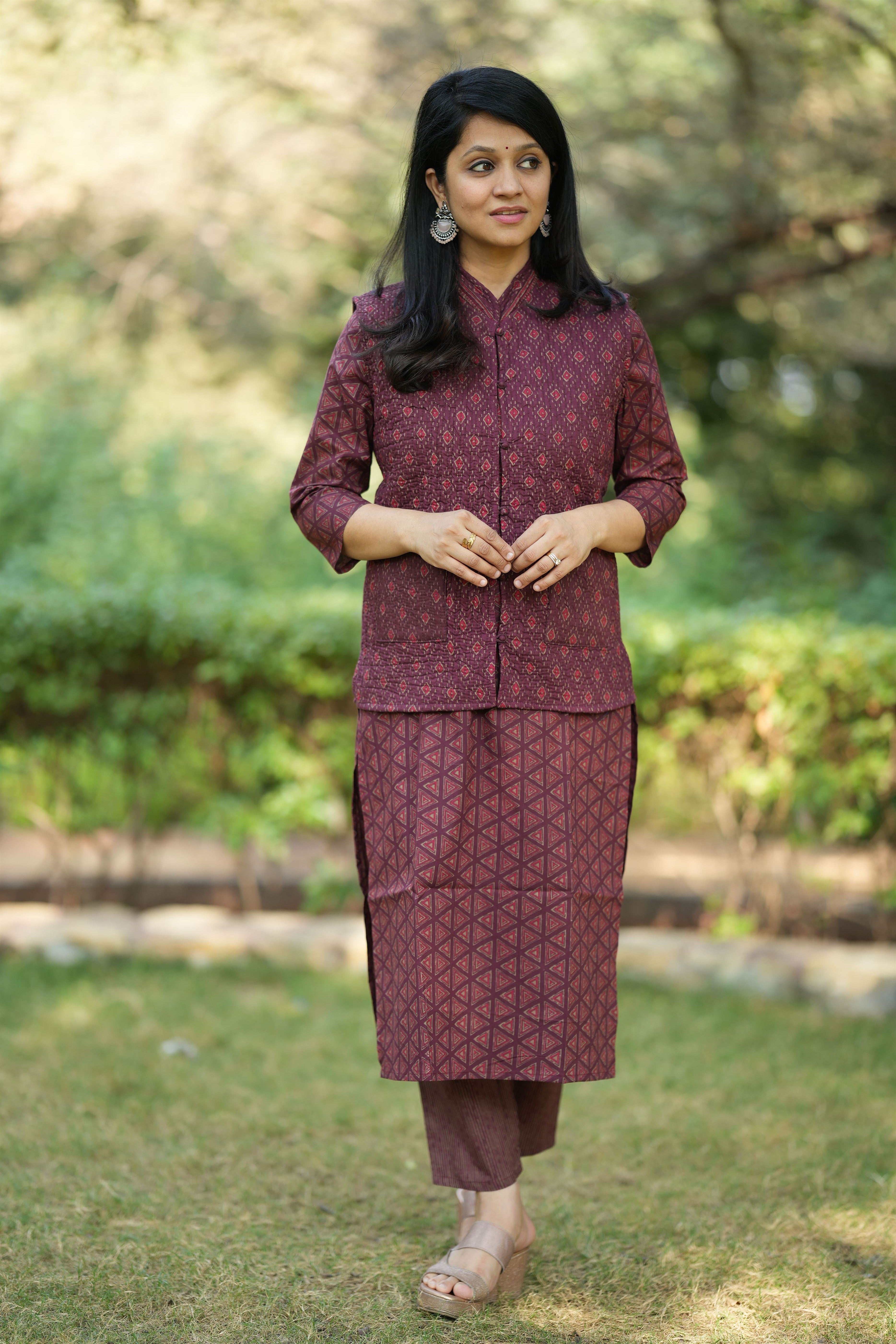 Manjhi Kurta Pant with Jacket Set